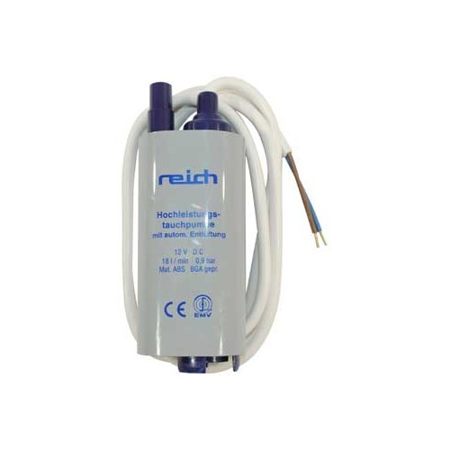 Pompe immergée REICH 12V 18l minutes- camping-cars et caravanes.