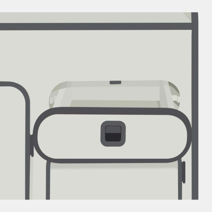 Meubles AGATHE spécifique pour Volskswagen Transporter T25/T3 - bois gris (1979-1992)