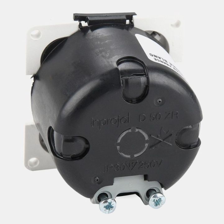 Prise 220V blanche schuko + couvercle CBE