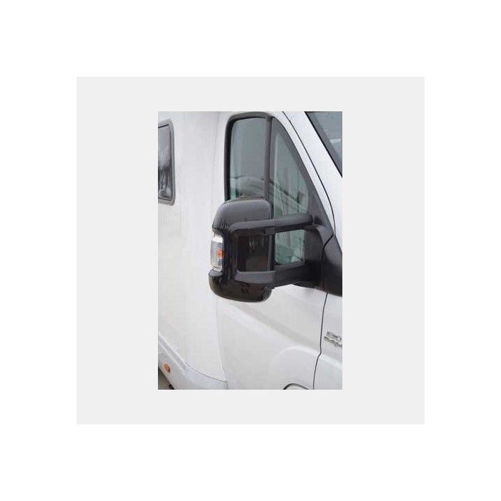 Paire de coques de protection NOIRES pour rétroviseurs bras COURTS pour Ducato depuis 2007