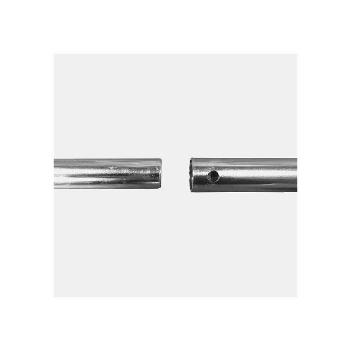 Barre anti poche d'eau en acier galvanisé Ø 19x22 mm L: 165-255 cm