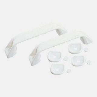 Witte verborgen handgreep met 152 mm hartafstand