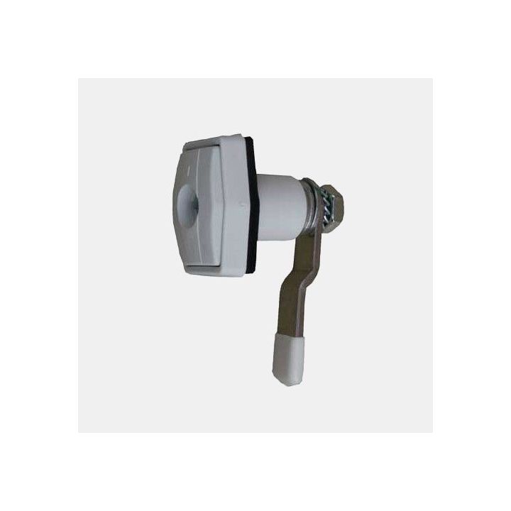 Serrure de portillon ZADI Push hexagonale blanche