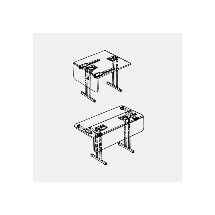 Tirette de dinette/banquette/table L:25cm