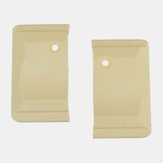 Satz mit 2 Endstücken für umkehrbares Gürtelprofil beige 80 mm