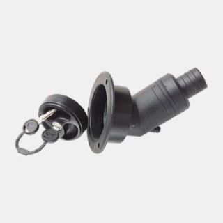 Coupelle longue NOIRE + bouchon + clés ZADI - camping-cars et caravanes.