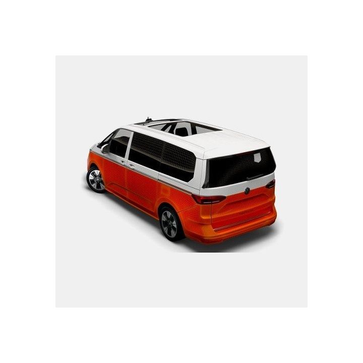 Set van 8 9-laags geïsoleerde interieurgordijnen voor VW T7 sinds 2021 - lang chassis
