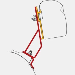 Markisenadapter F43VAN DEEP BLACK für PSA Fiamma Fahrzeuge