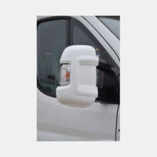 Paire de coques de protection BLANCHES pour rétroviseurs bras LONGS pour Ducato depuis 2007