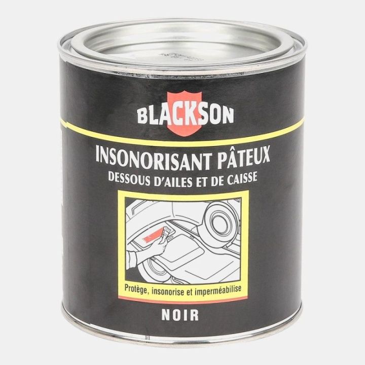 Insonorisant pâteux noir BLACKSON - pour dessous d'aile et de caisse - pot 1kg