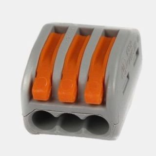 Klemme 3 Anschlüsse - Querschnitte 0,08 bis 4 mm².