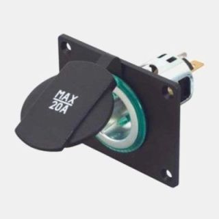 12/24V 20A cover-mounted socket outlet