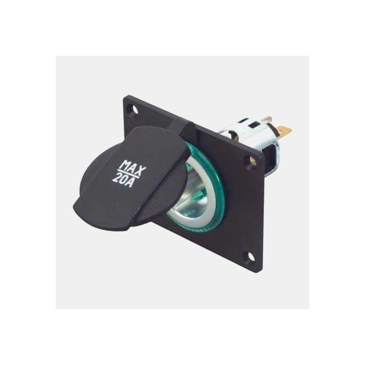 12/24V 20A cover-mounted socket outlet