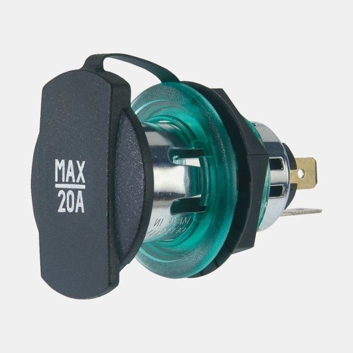 12/24V 20A cover-mounted socket outlet