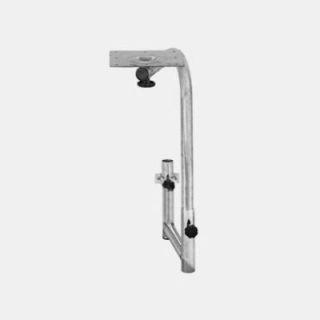 Pied table en U pivotant en acier