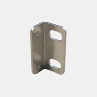 Nickel-plated steel strike plate 32 mm