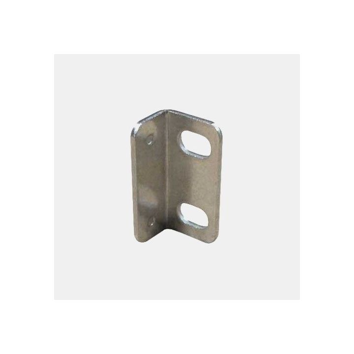 Nickel-plated steel strike plate 32 mm