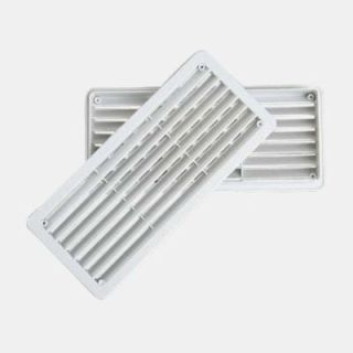 White plastic grid 254x105 mm