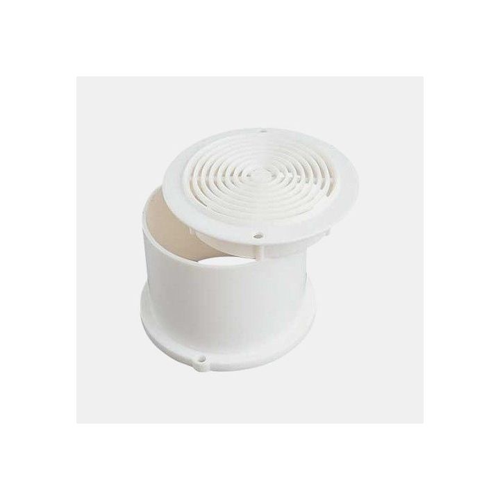 Grilles de plancher blanche rondes - vendues par 2