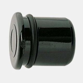 Black round pull knob for bay