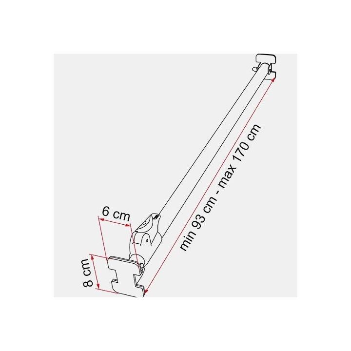 Barre télescopique pour soute LUGGAGE BAR FIAMMA