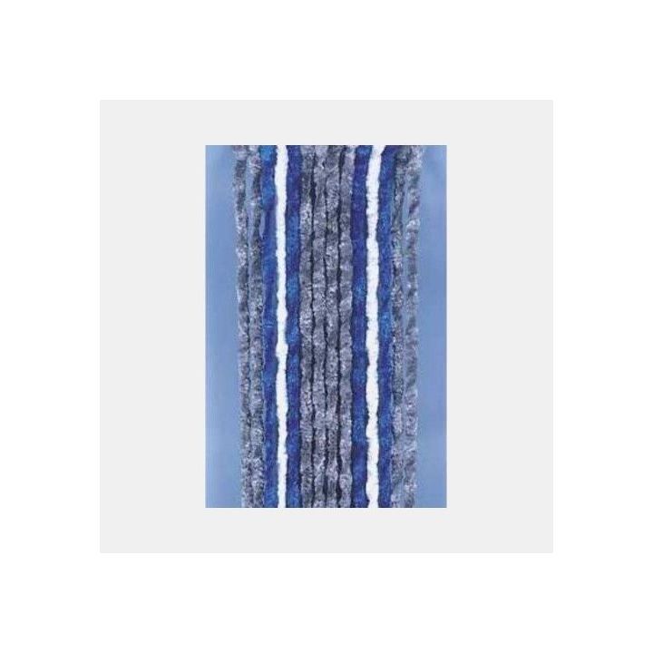 Insektenschutzvorhang Raupe 185x56 mm für Wohnwagen Grau Blau Weiß