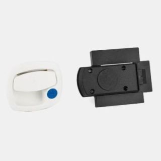 Square garage door lock white
