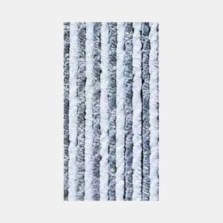 Rideau anti insecte chenillé 185x56 cm pour caravane Gris blanc