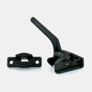 Fermeture Polyfix complète noir baie Polyplastic - entraxe fixation : 25 mm.