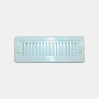 Griglia di ventilazione in plastica 185x70 mm - bianca