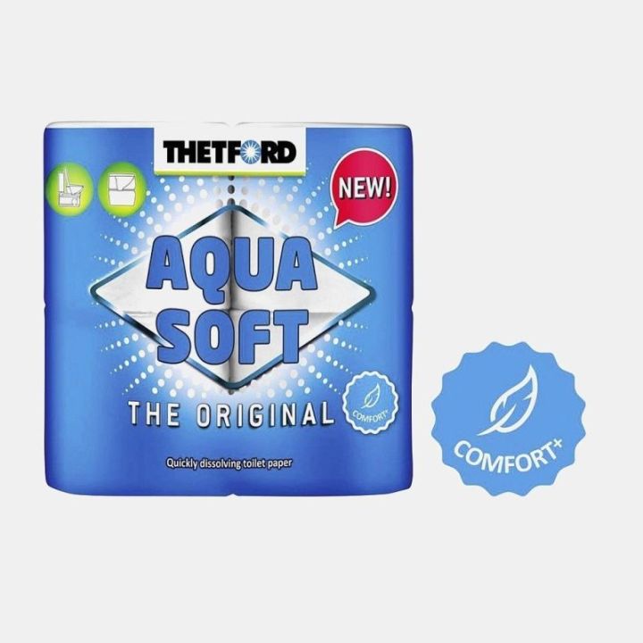 Rodillos AQUA SOFT THETFORD para inodoros químicos, paquete de 4