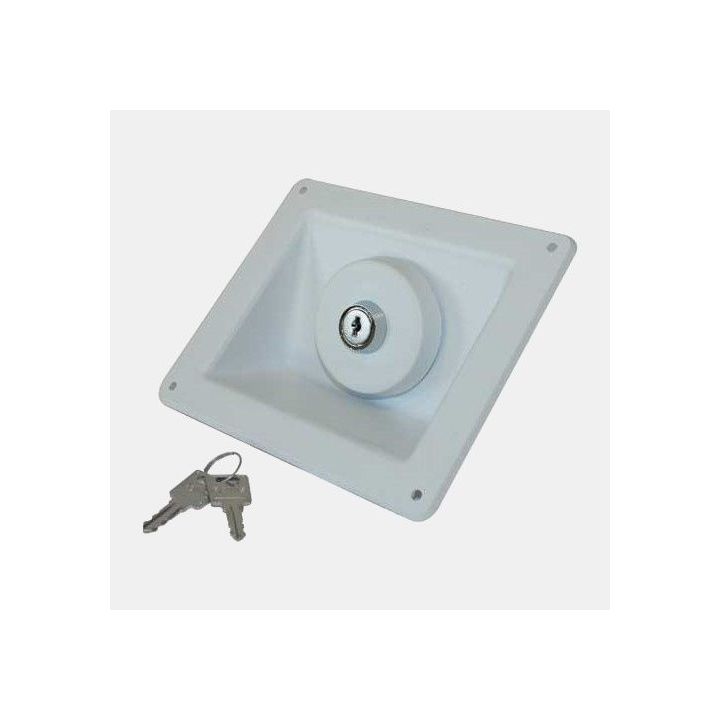 Coupelle boitier blanc 158x137 mm Chantal- camping-cars et caravanes.