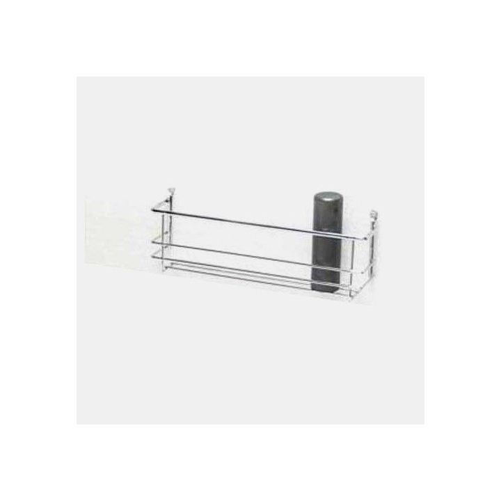 Estante cromada em metal para autocaravanas e caravanas.