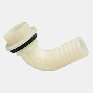 Haakse schroefverbinding 3/4" draad / 25 mm nippel