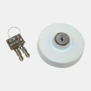 Bouchon à clé pour coupelle boitier blanc 158x137 mm Chantal- camping-cars et caravanes.