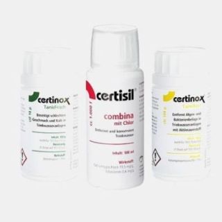 Lotto 3 prodotti pulizia serbatoi acqua CERTISIL - camper e roulotte