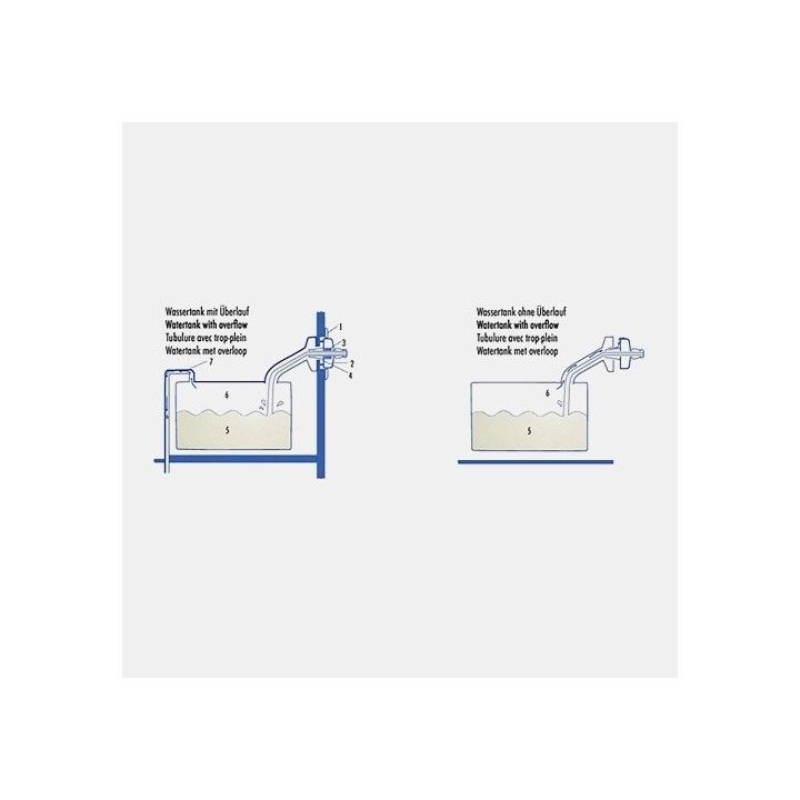 Bouchon de remplissage HEOS UNIVERSEL pour réservoir AVEC OU SANS soupape de trop plein - raccord universel 1/2''
