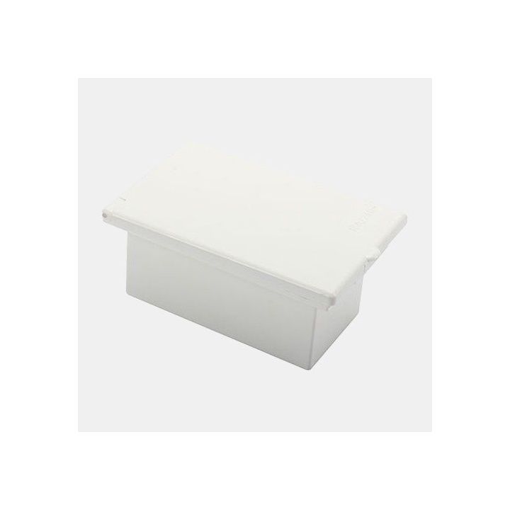 Presada incasso maschio CEE17 16A - tappo girevole - base bianca