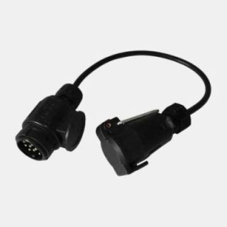 Adaptador-alargador 30 cm -13 bornes macho/ 7 bornes hembra
