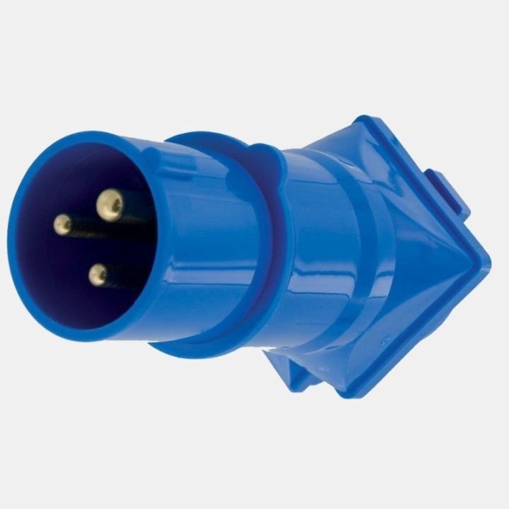 Adaptateur mâle CEE17/ Femelle française (2P+T) 16A - pour camping-cars