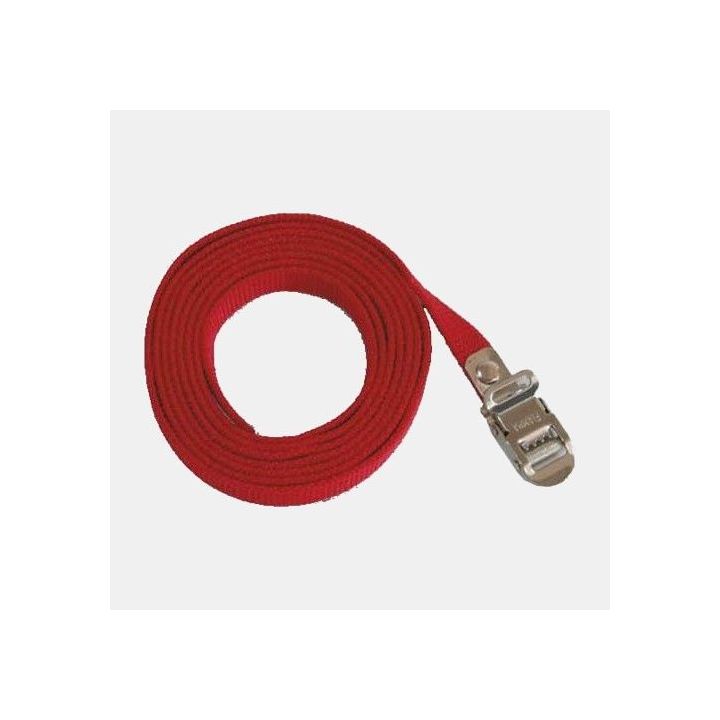 FIJA DE SEGURIDAD FIAMMA roja - PORTA BICICLETAS - L: 200 cm - Para portabicicletas de autocaravanas y caravanas.