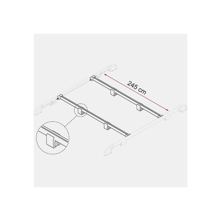 Traverse Fiamma FIXING BAR RAIL - Set di 2
