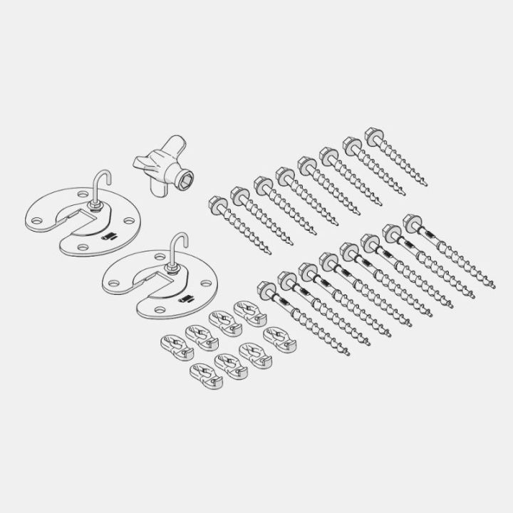Kit piquets à visser au sol AWNING PEGS FIAMMA pour tapis de sol et Privacy Room