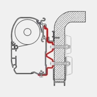 HYMER CAMP 3,0 m Adapter für Markise F45S