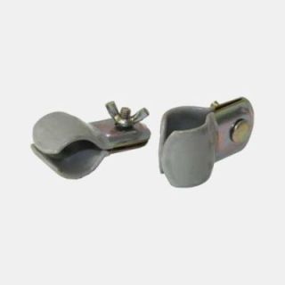 Kit de 2 colliers de serrage avec protection caoutchouc. Pour tube Ø 25-28 mm.