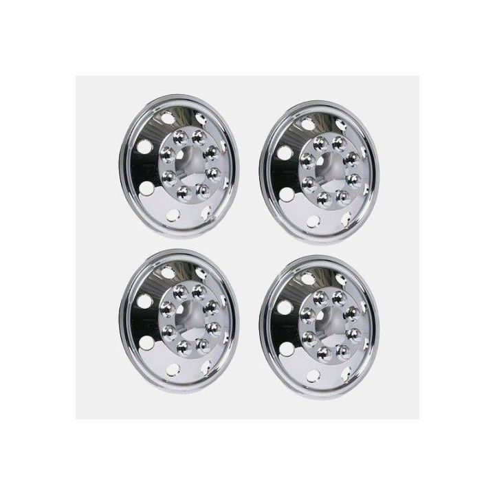 Kit di 4 copricerchi cromati da 16" per furgoni e furgoncini