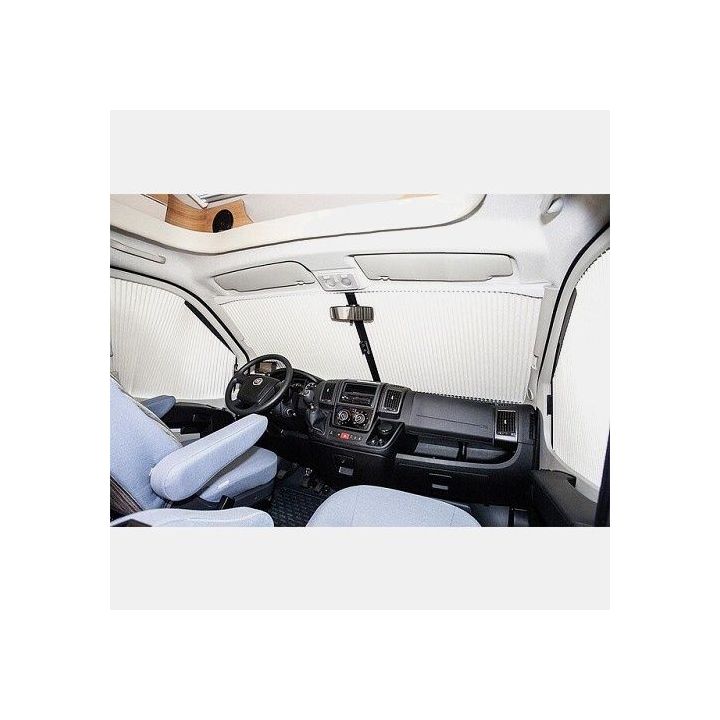 Rideau Beige Remifront IV pour pare-brise de Fiat Ducato X250 09/2011-04/2014 sans capteur pluie