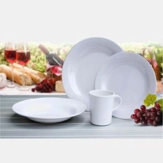Set di stoviglie bianche MONACO - 16 pezzi - per 4 persone
