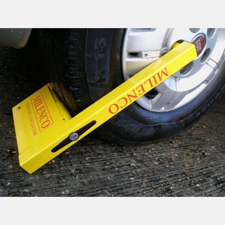 Raddiebstahlsicherer Schuh ''COMPACT WHEELCLAMP'' MILENCO