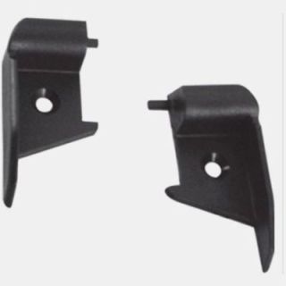 Puntas de perfil de bisagra de polipropileno negro de 45 mm - el par